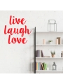 Vinilo 'Live laugh love'. Adhesivo decoración