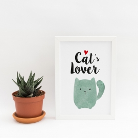 Lámina decorativa 'Cats Lovers'
