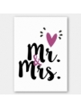Lámina decorativa 'Mr&Mrs'