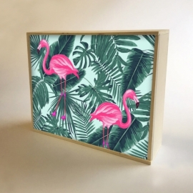 Caja de luz diseño "Flamingo"