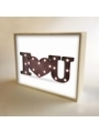 Caja de luz diseño "I Love You"