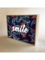 Caja de luz 'Smile'. Lámpara de madera 'Smile'