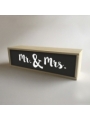 Caja de luz "Mr & Mrs"