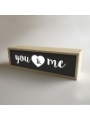 Caja de luz "You & Me"